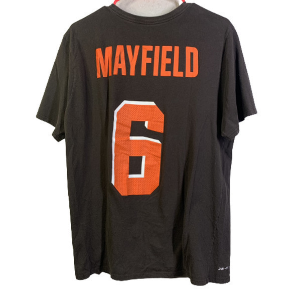 NIKE x CLEVELAND BROWNS Mayfield #6 Jersey Dri-Fit‎ T-Shirt - Picture 5 of 6